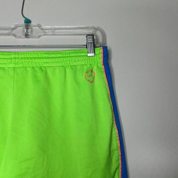 Vintage Y2K Nike Running Shorts – Bright Neon Green & Blue medium - Picture 5 of 8